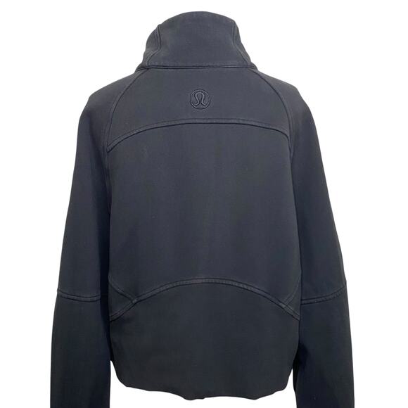 Lululemon Oversized Scuba Funnel Neck Half Zip Cropped Hoodie - Picture 15 of 16